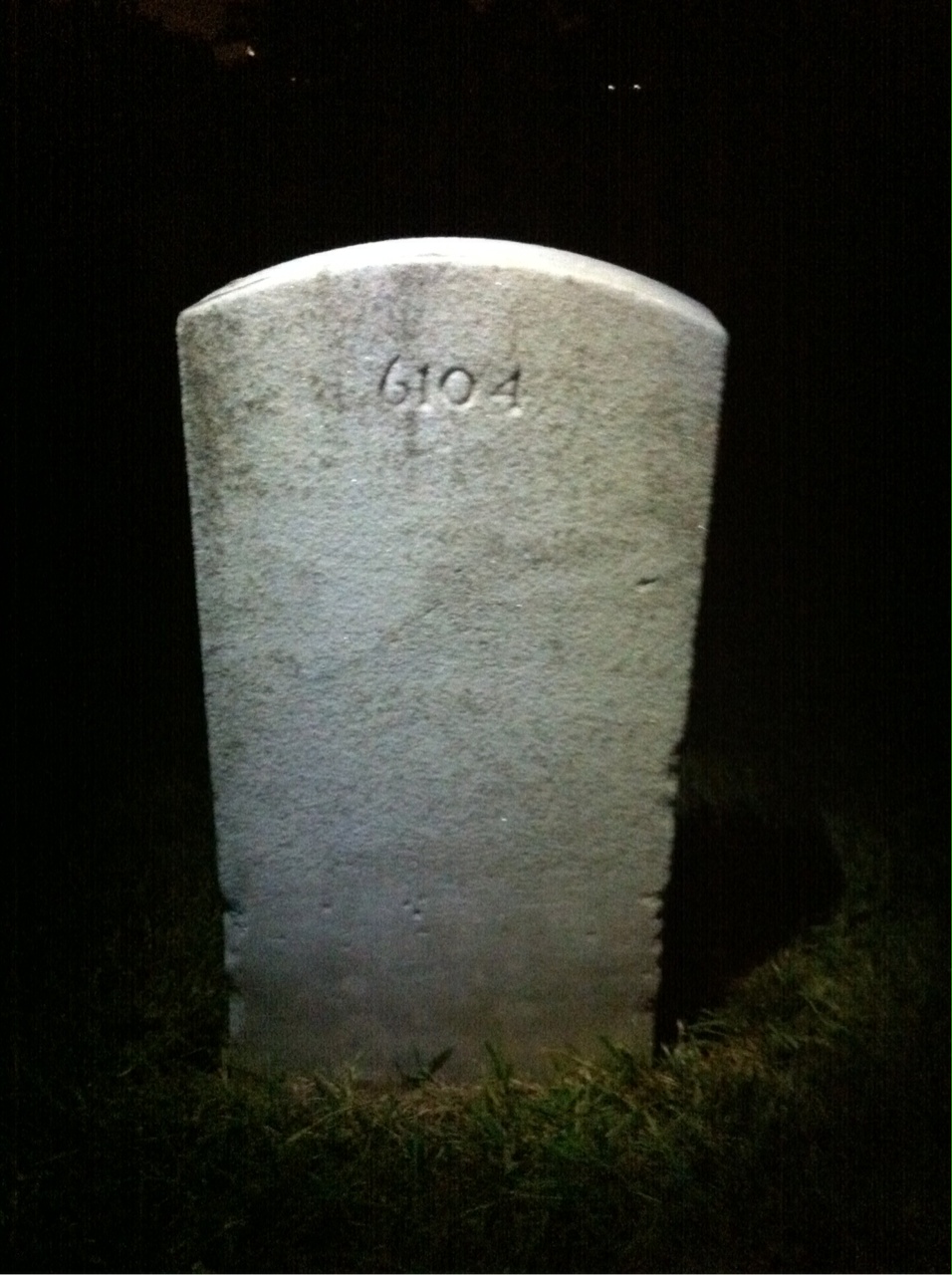 Back of headstone — James Anderson