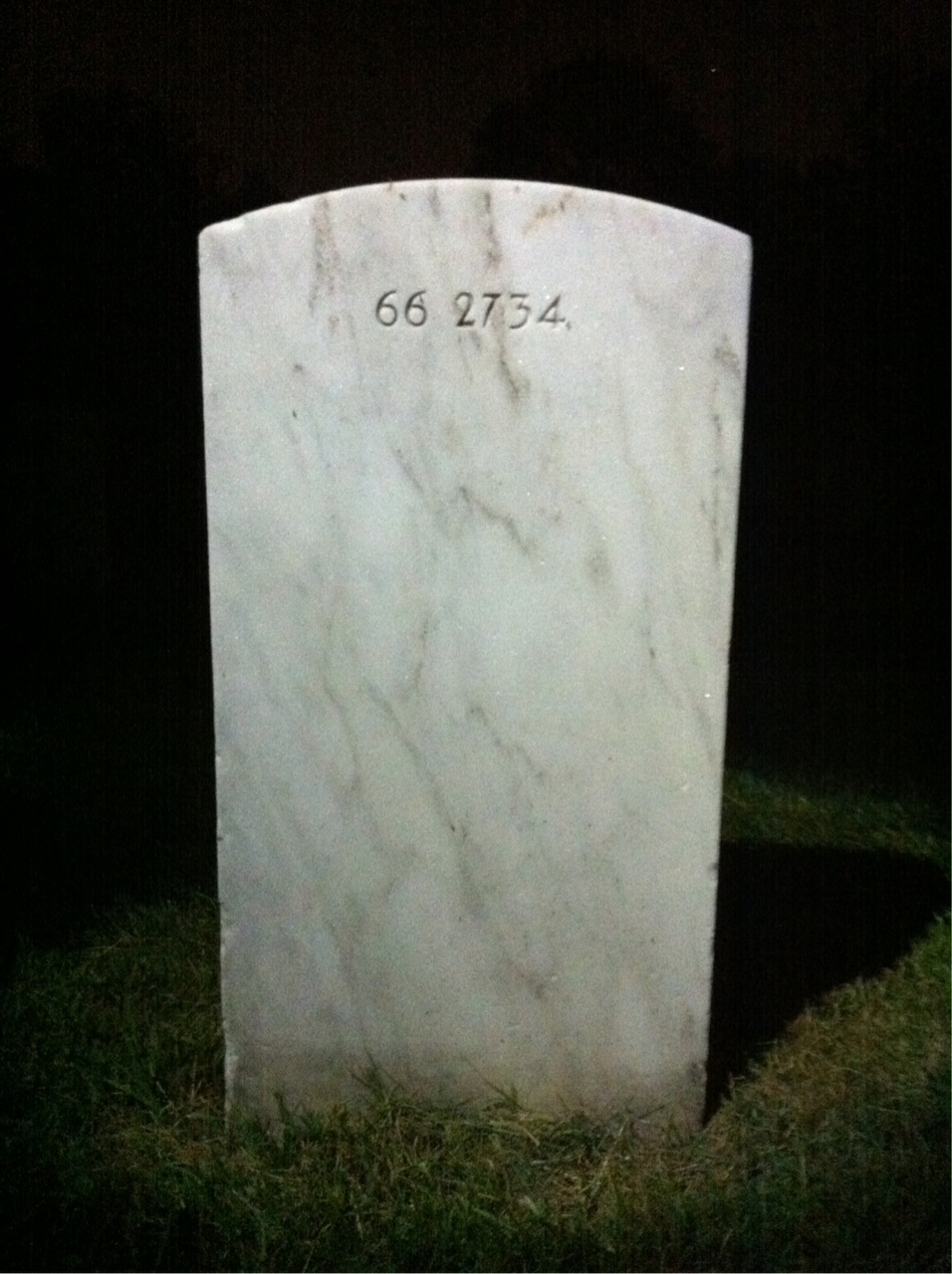 Back of headstone — Norman Blaisdell