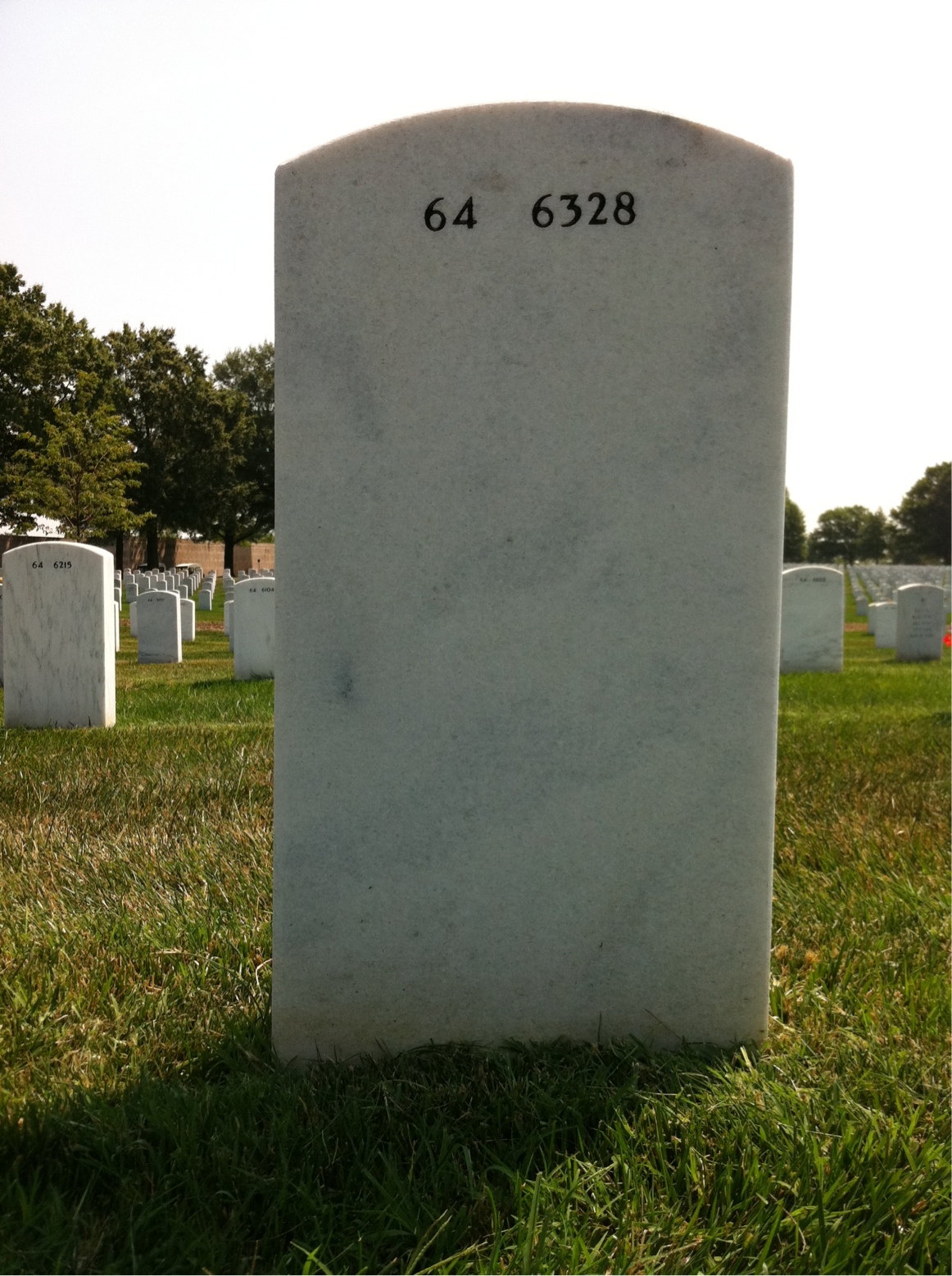 Back of headstone — Thomas Barger