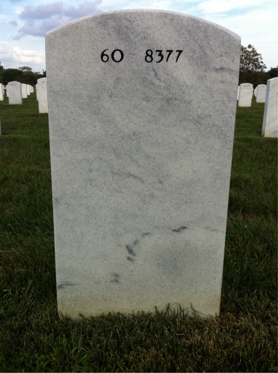 Back of headstone — Thomas Provenzano