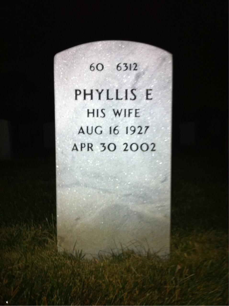 Back of headstone — John Gilluly
