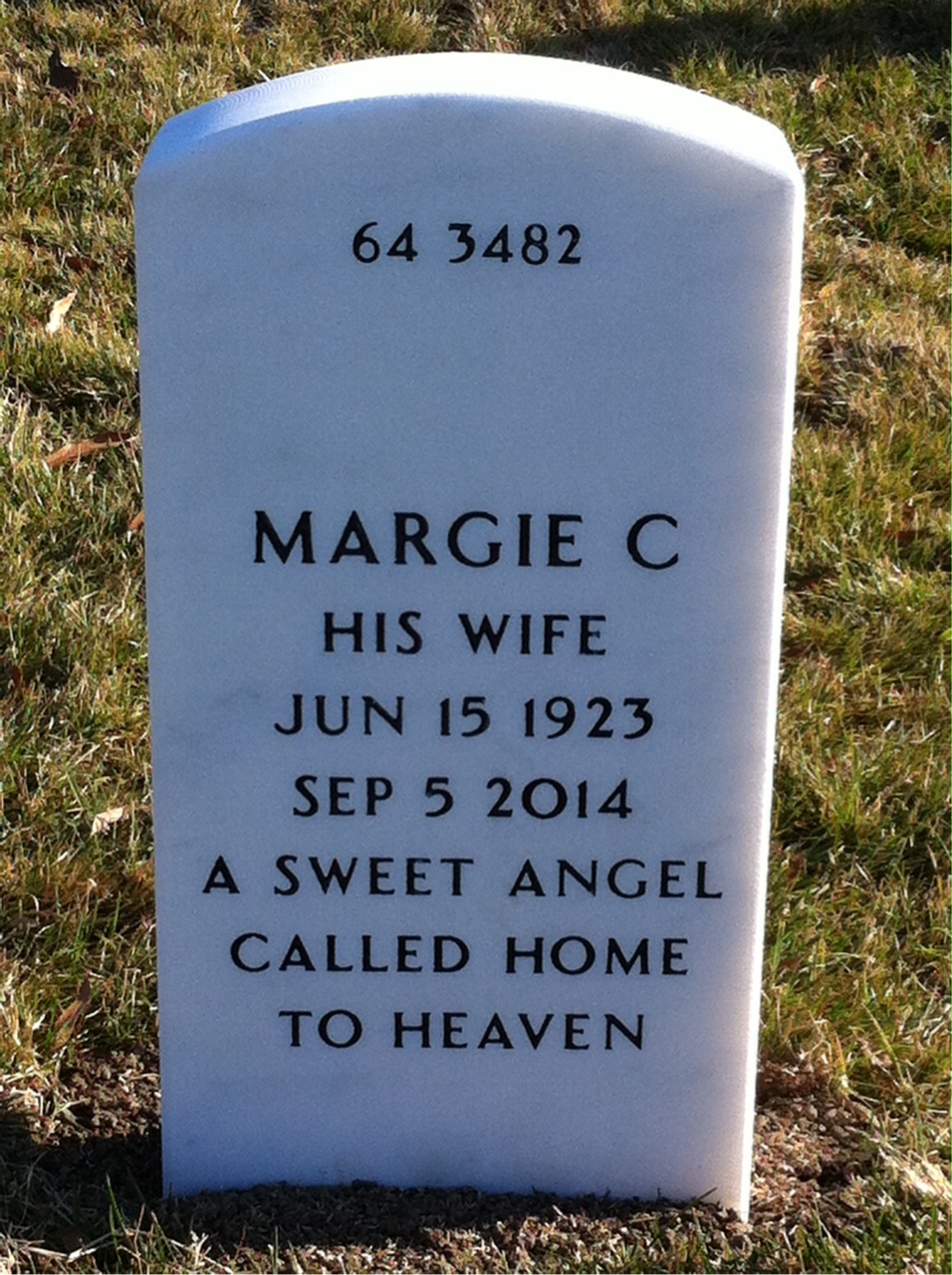 Back of headstone — Francis Cloaninger