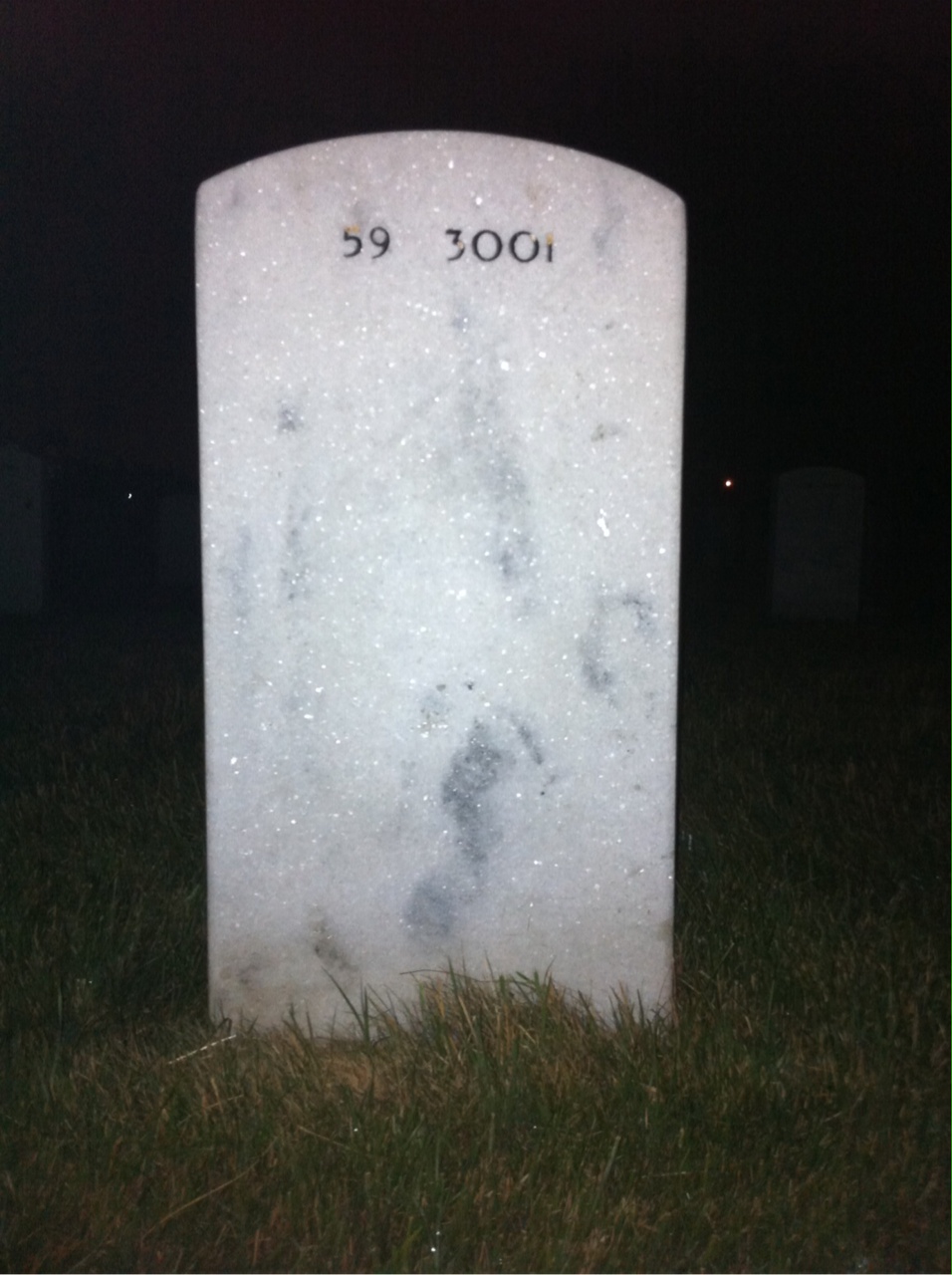 Back of headstone — Clifton Longshaw
