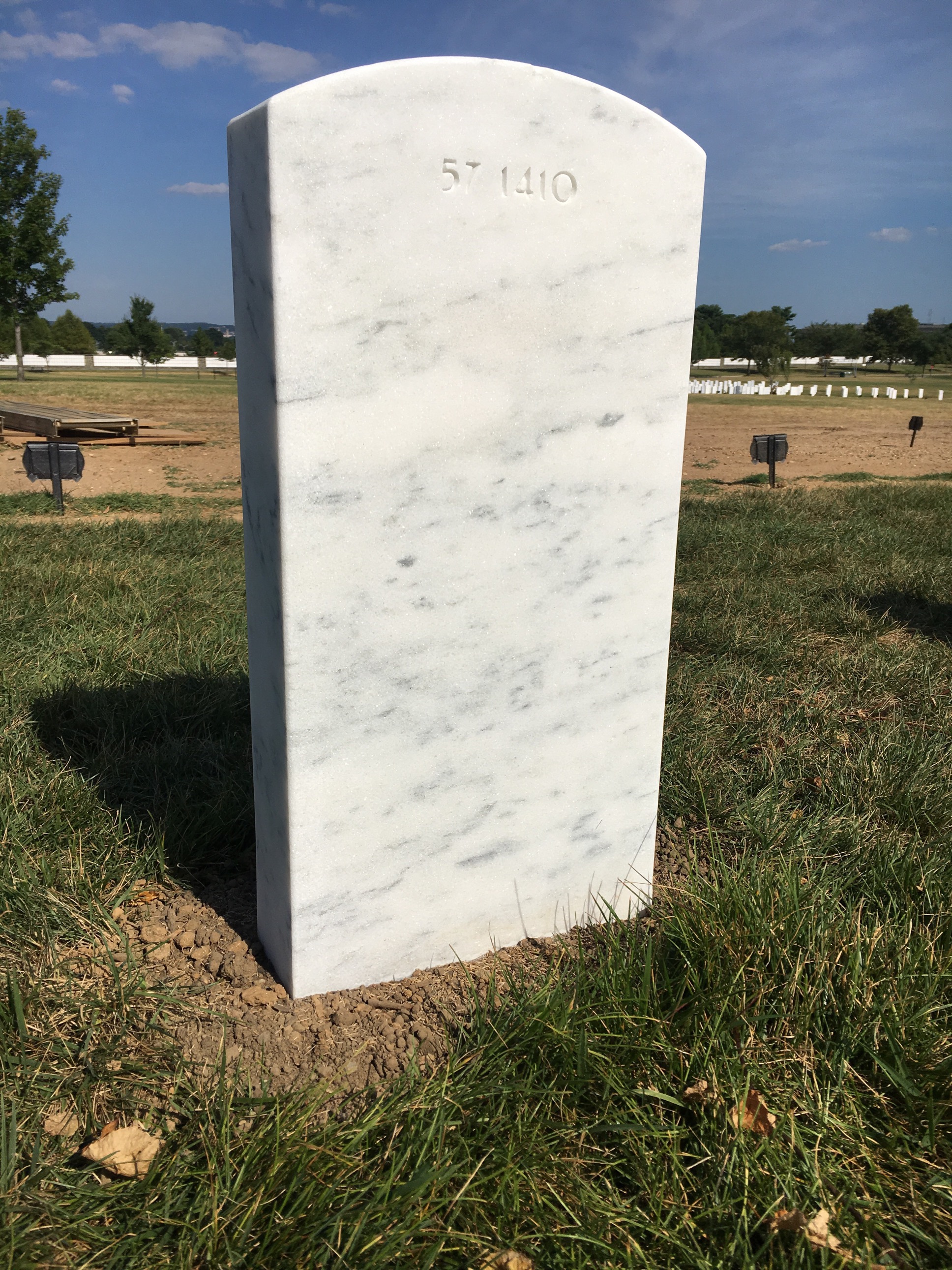 Back of headstone — Thomas Henderson Gilley
