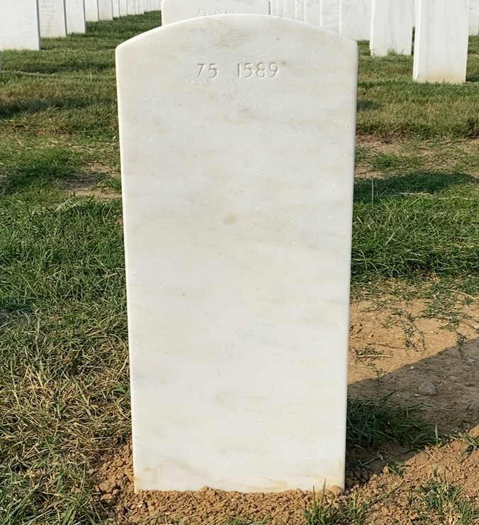 Back of headstone — Whitney William Stratton