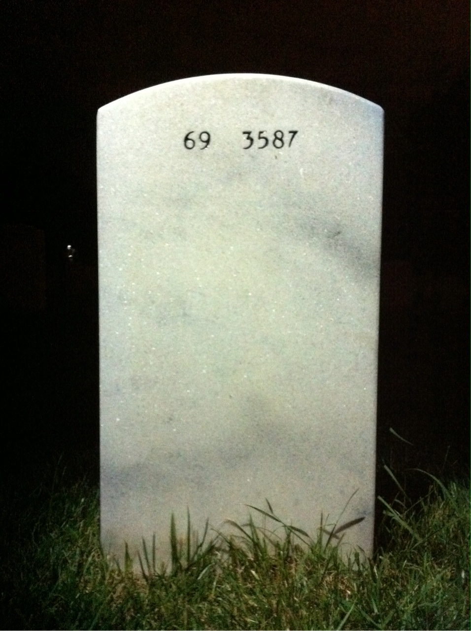 Back of headstone — Joseph Slattery