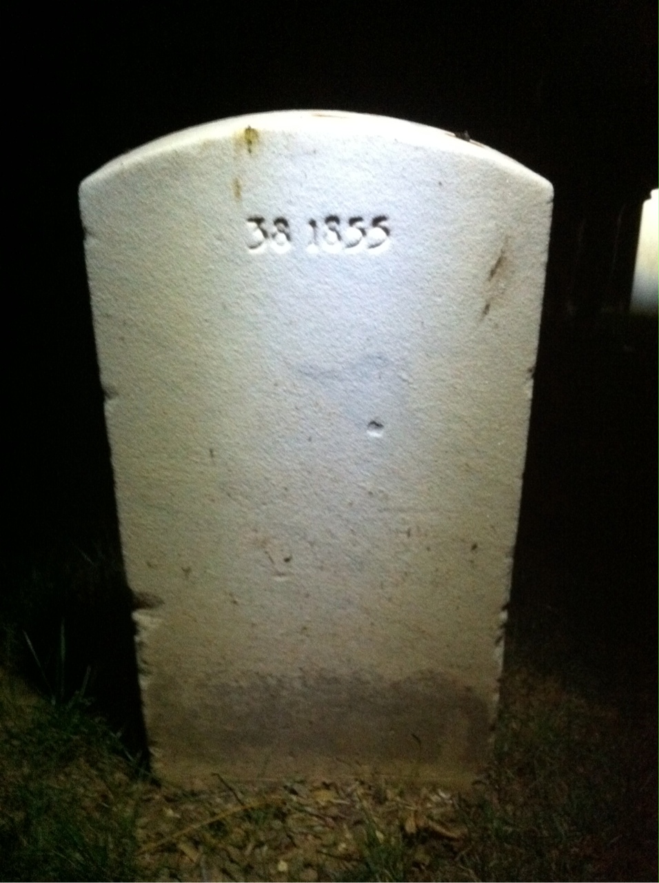 Back of headstone — Blondezzetter Alexander