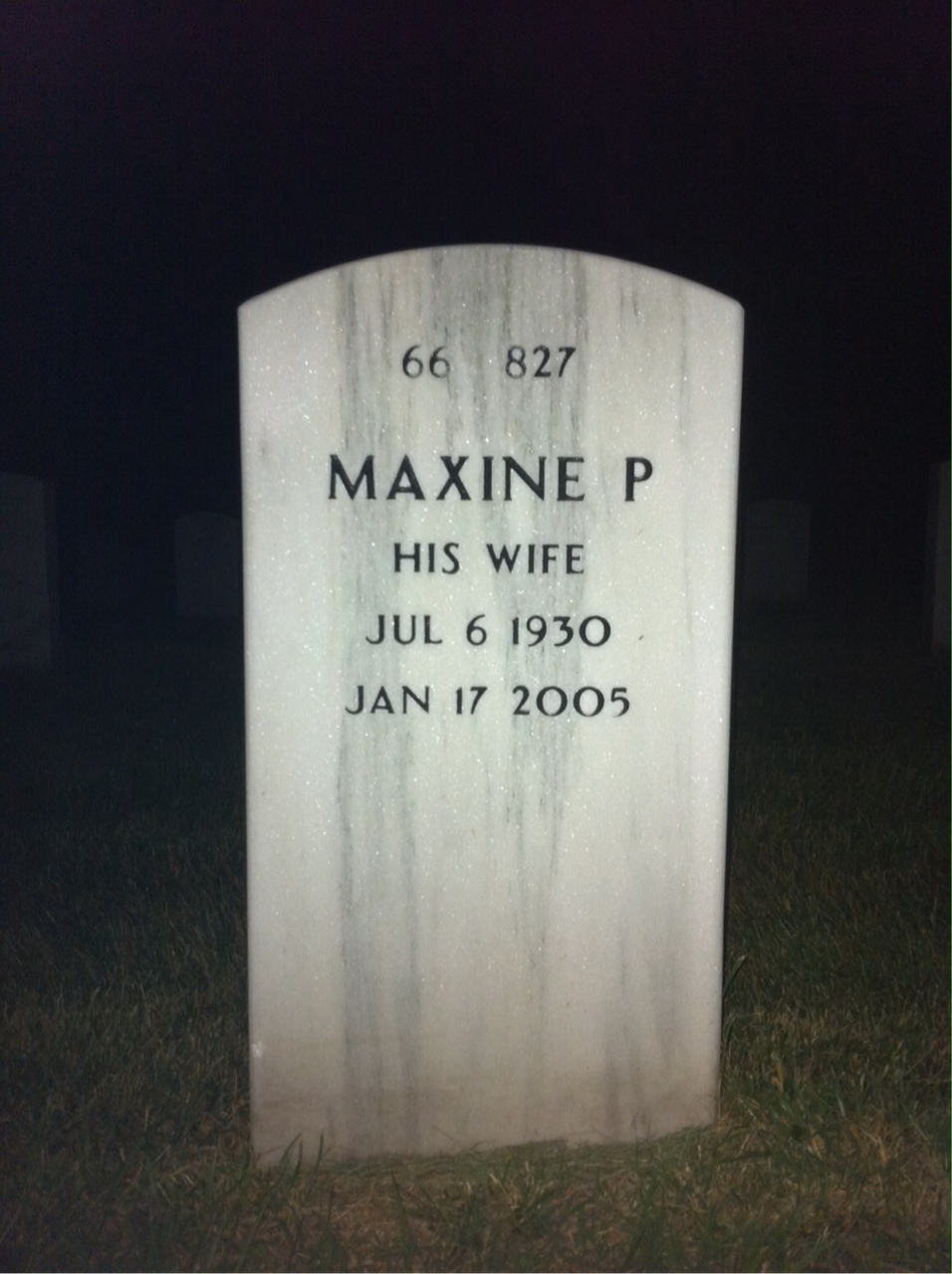 Back of headstone — Charles Cowand