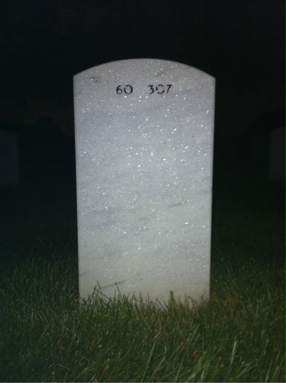 Back of headstone — Michael Chase