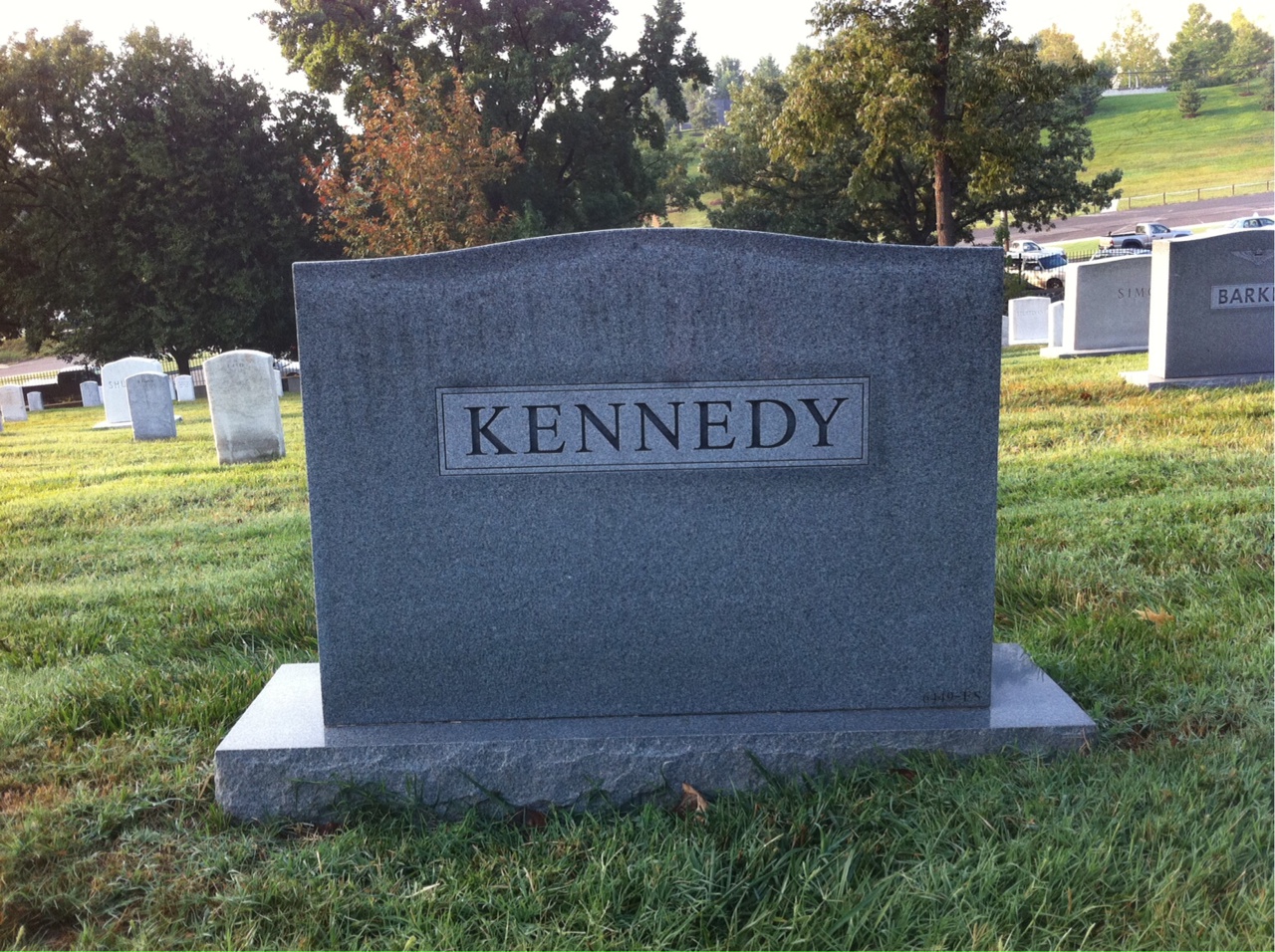 Back of headstone — Richard Kennedy