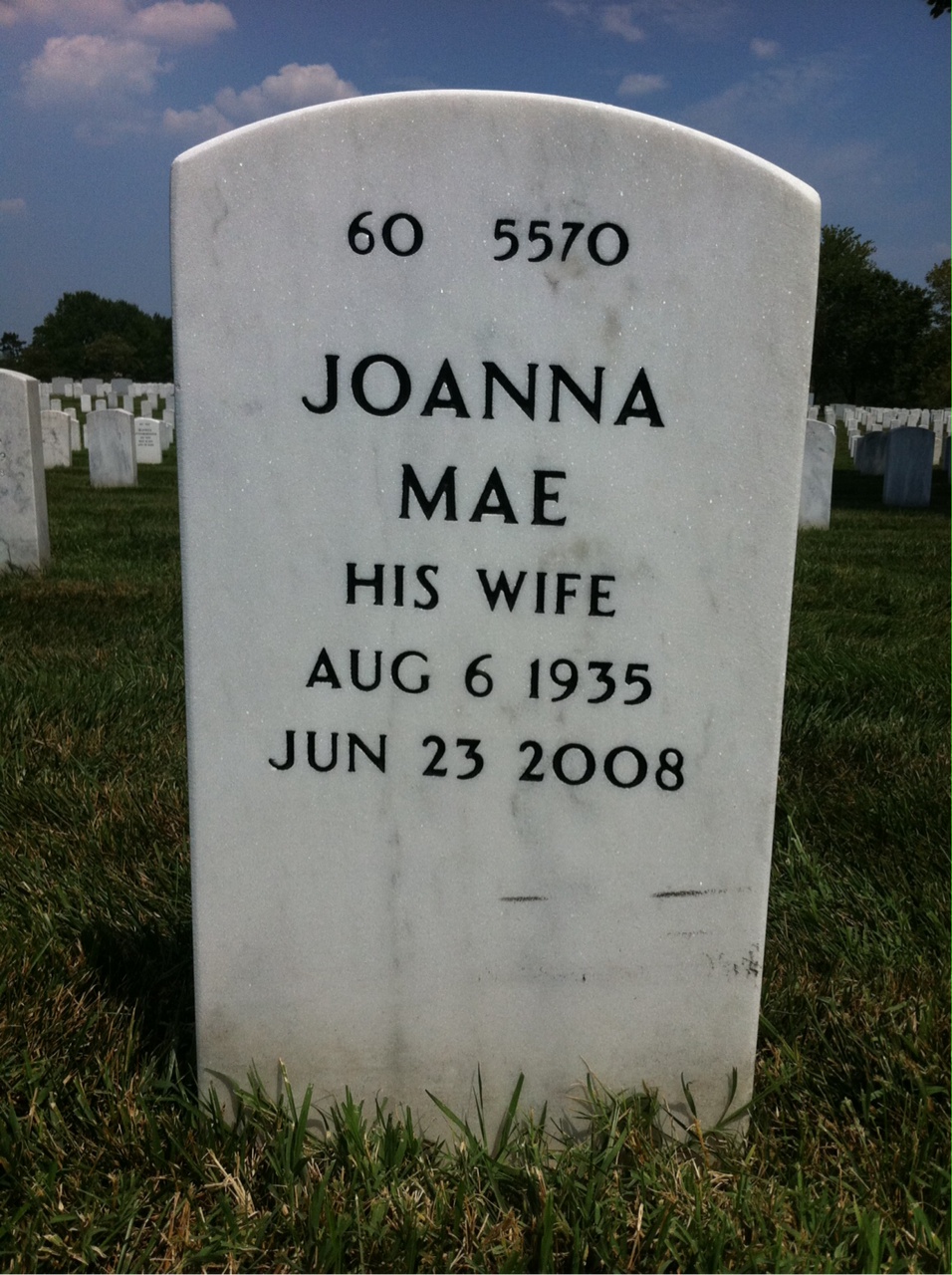 Back of headstone — Richard Bryan