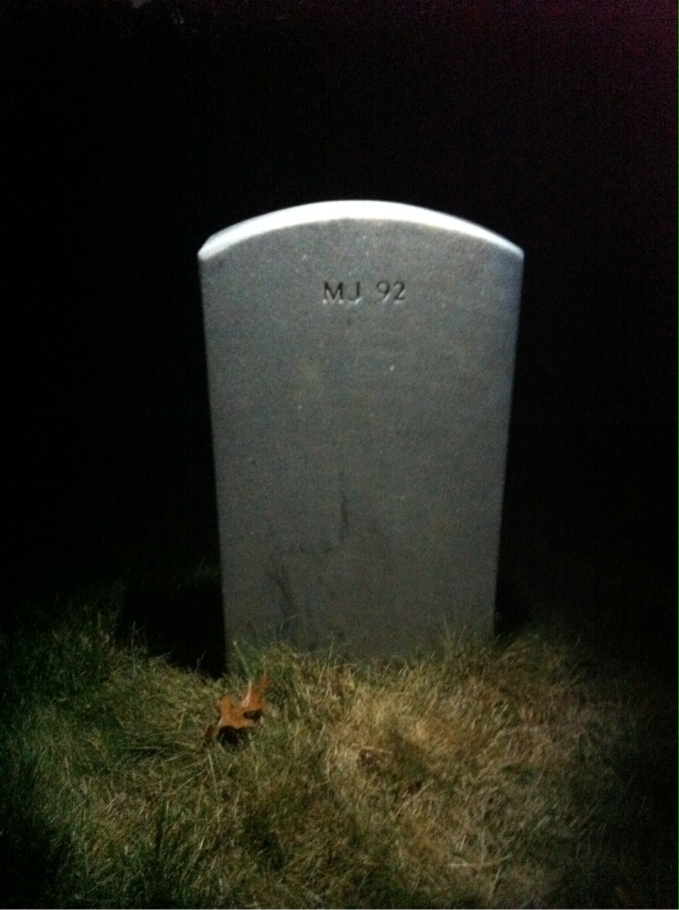 Back of headstone — Eugene Chodzin