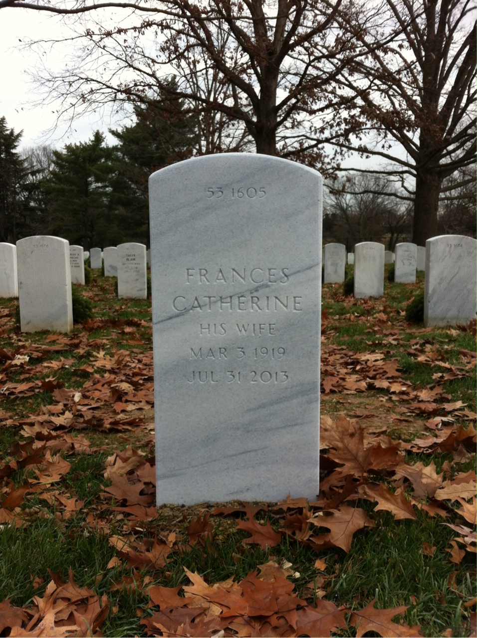 Back of headstone — Jack Anderson