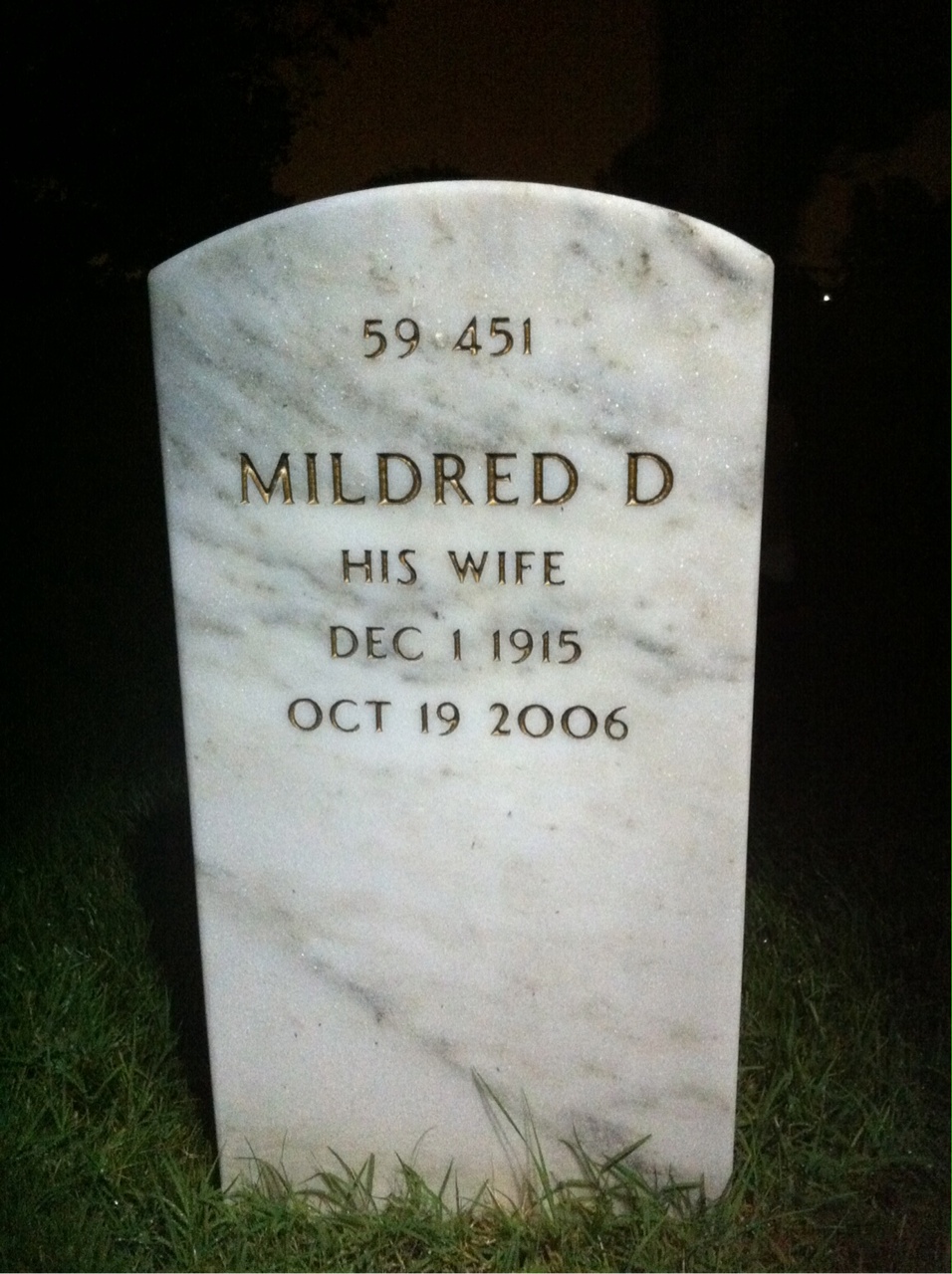 Back of headstone — Edward Carter
