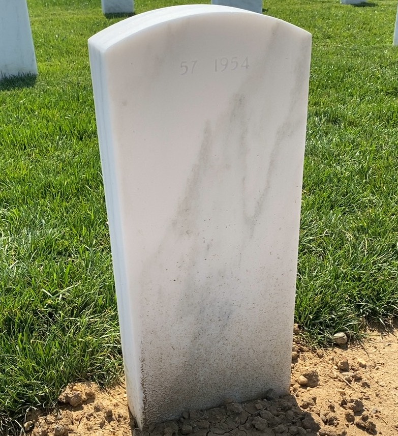 Back of headstone — John Anderson