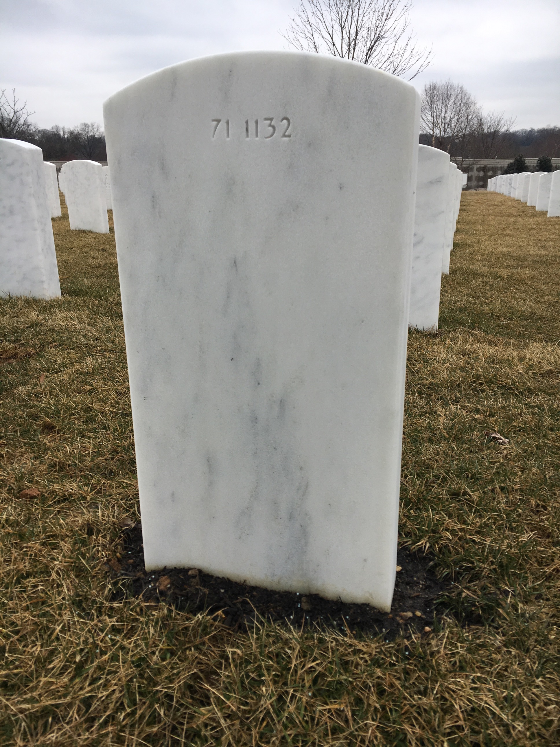 Back of headstone — Gus Alexander