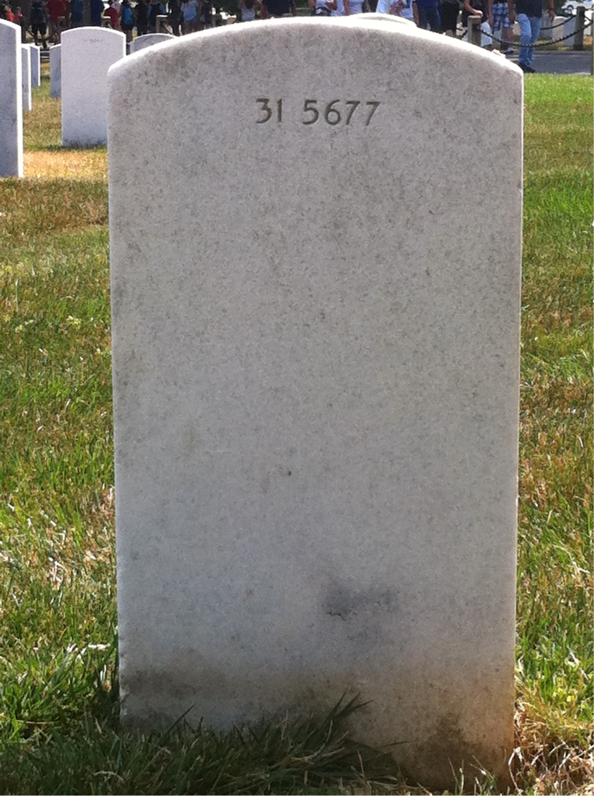 Back of headstone — Colomba Montanaro