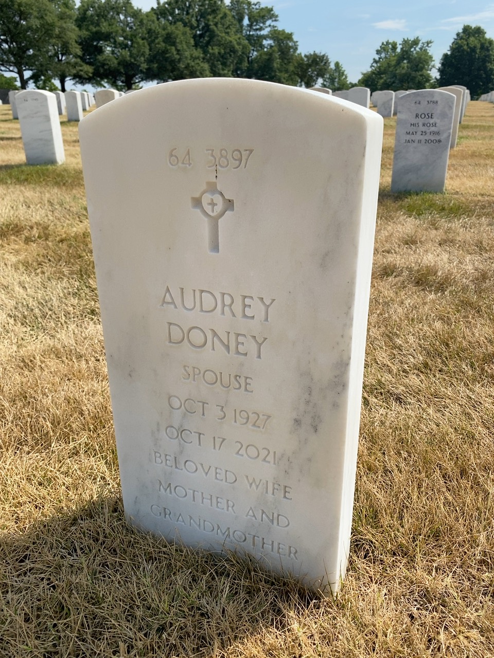 Back of headstone — Wheeler Lipes
