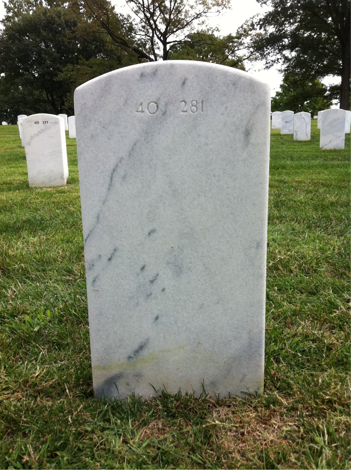 Back of headstone — Wayne Sanborn