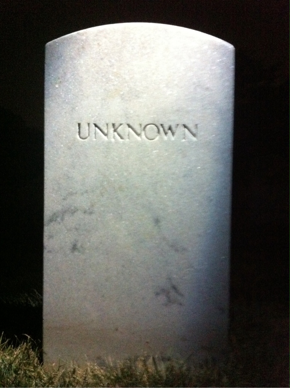 Headstone of Unknown Unknown