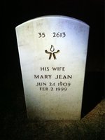 Mary Antrim — Headstone Back