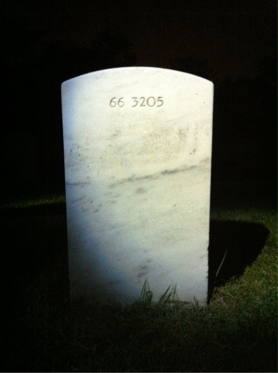 Back of headstone — Edward Memler