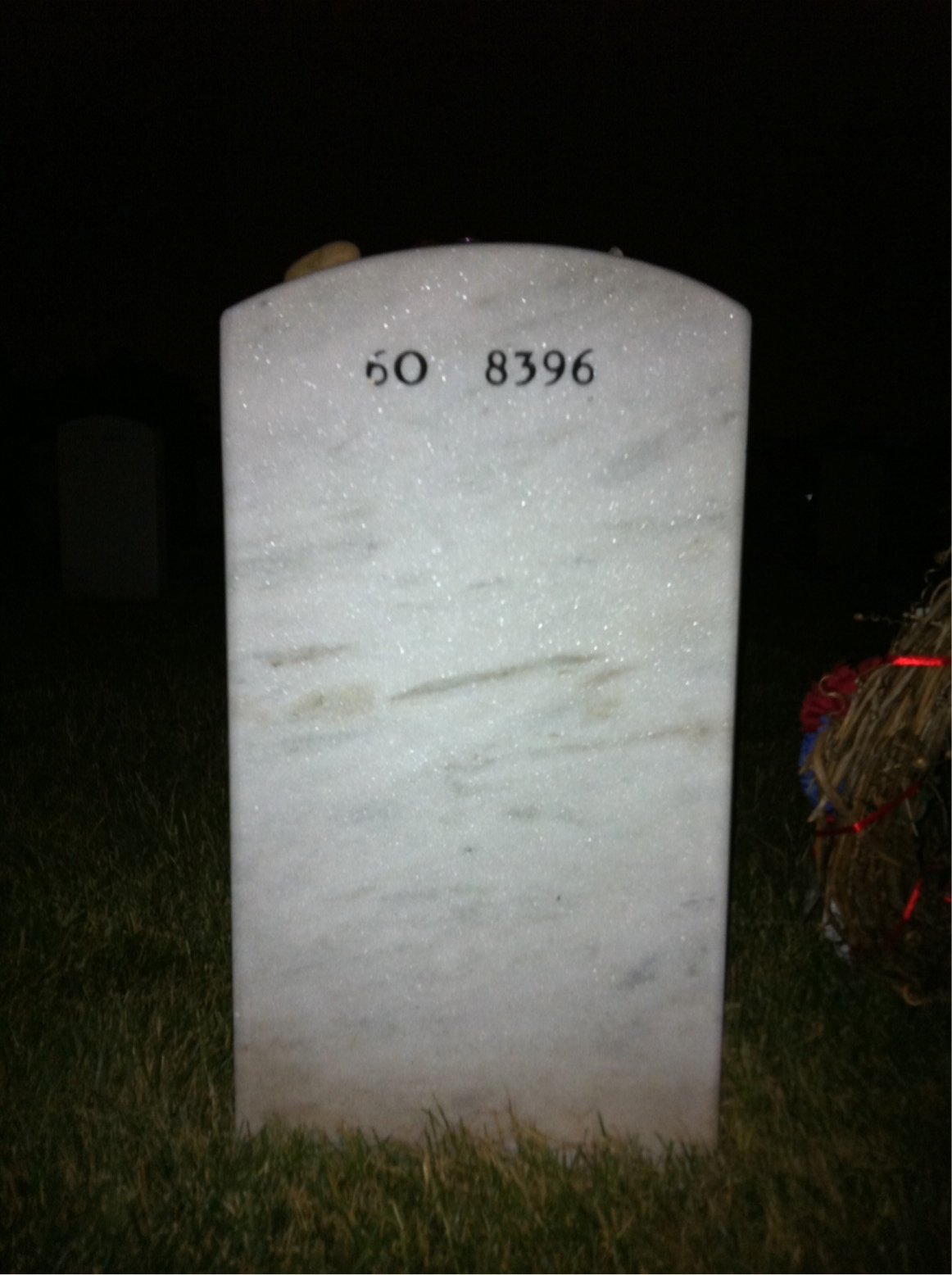 Back of headstone — David Christoff