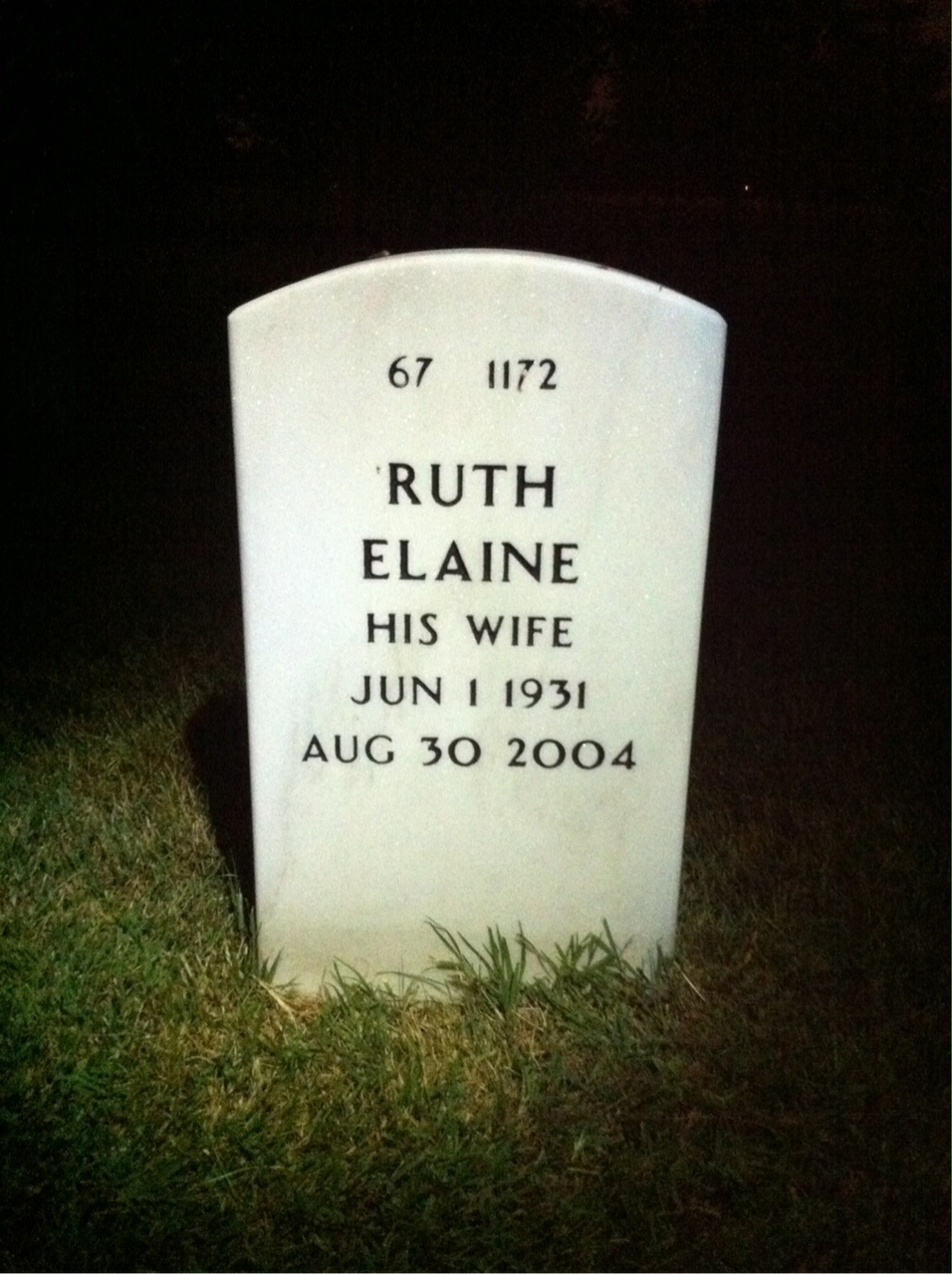 Back of headstone — William Campbell