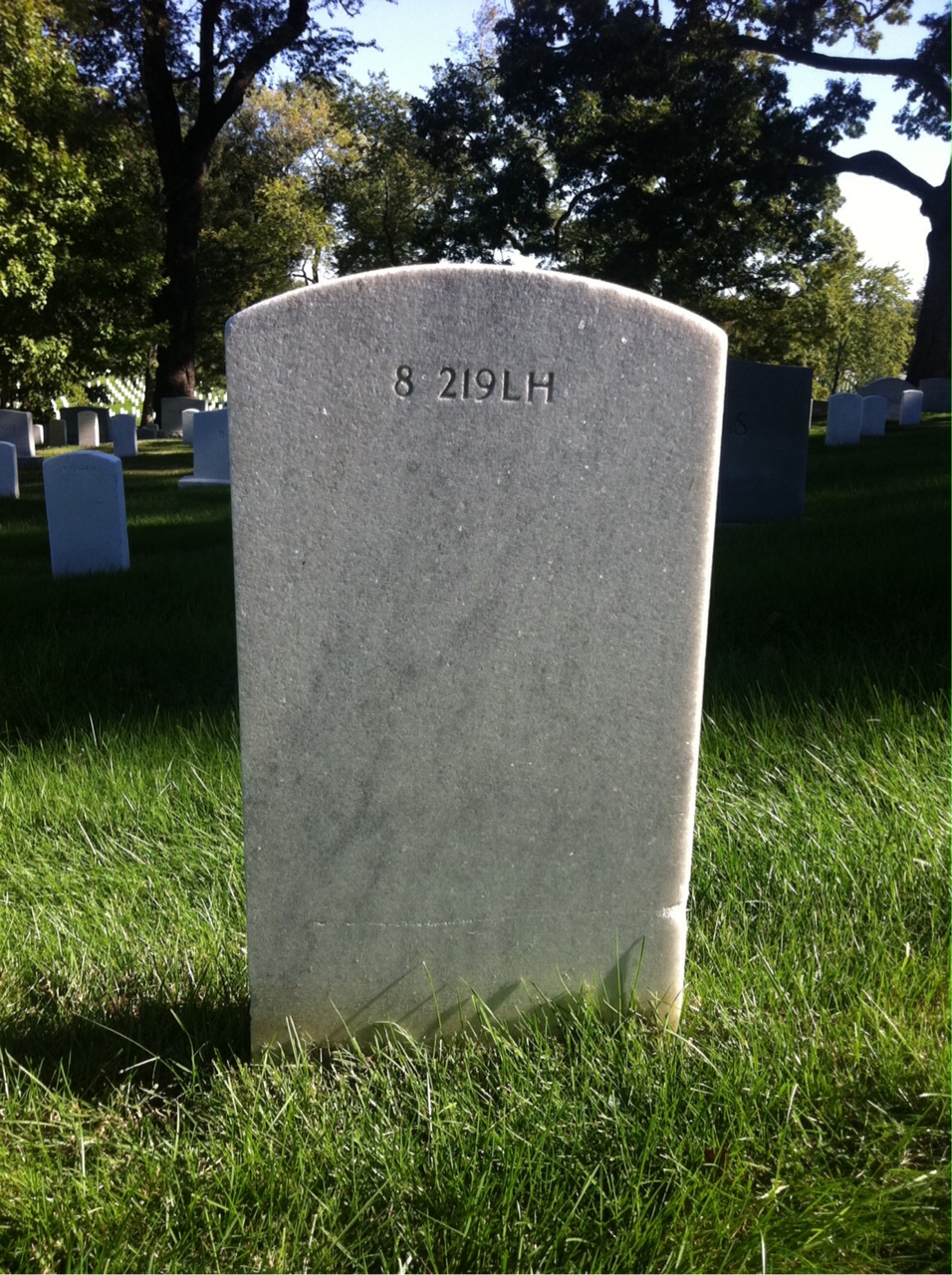 Back of headstone — Rhoda Armstrong