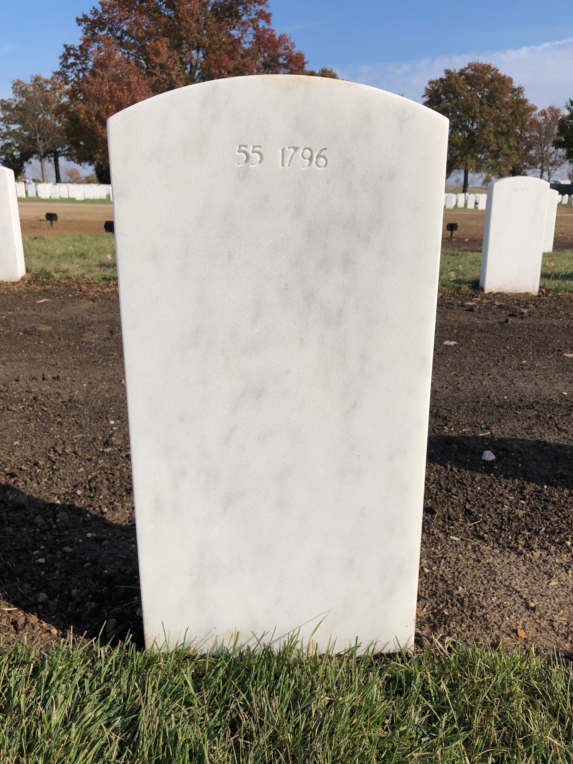 Back of headstone — William C Wakefield