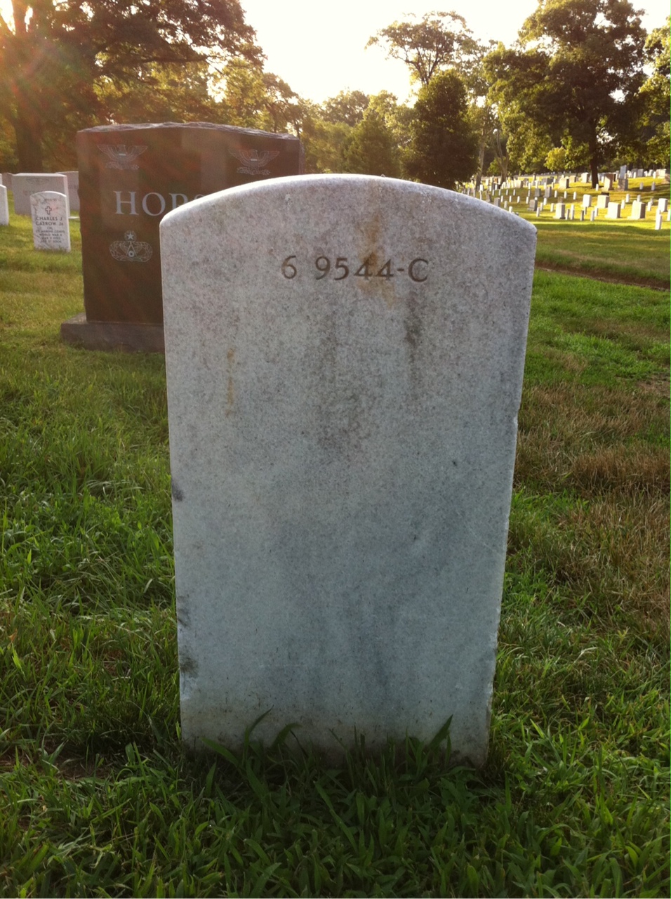 Back of headstone — Alexander Mciver