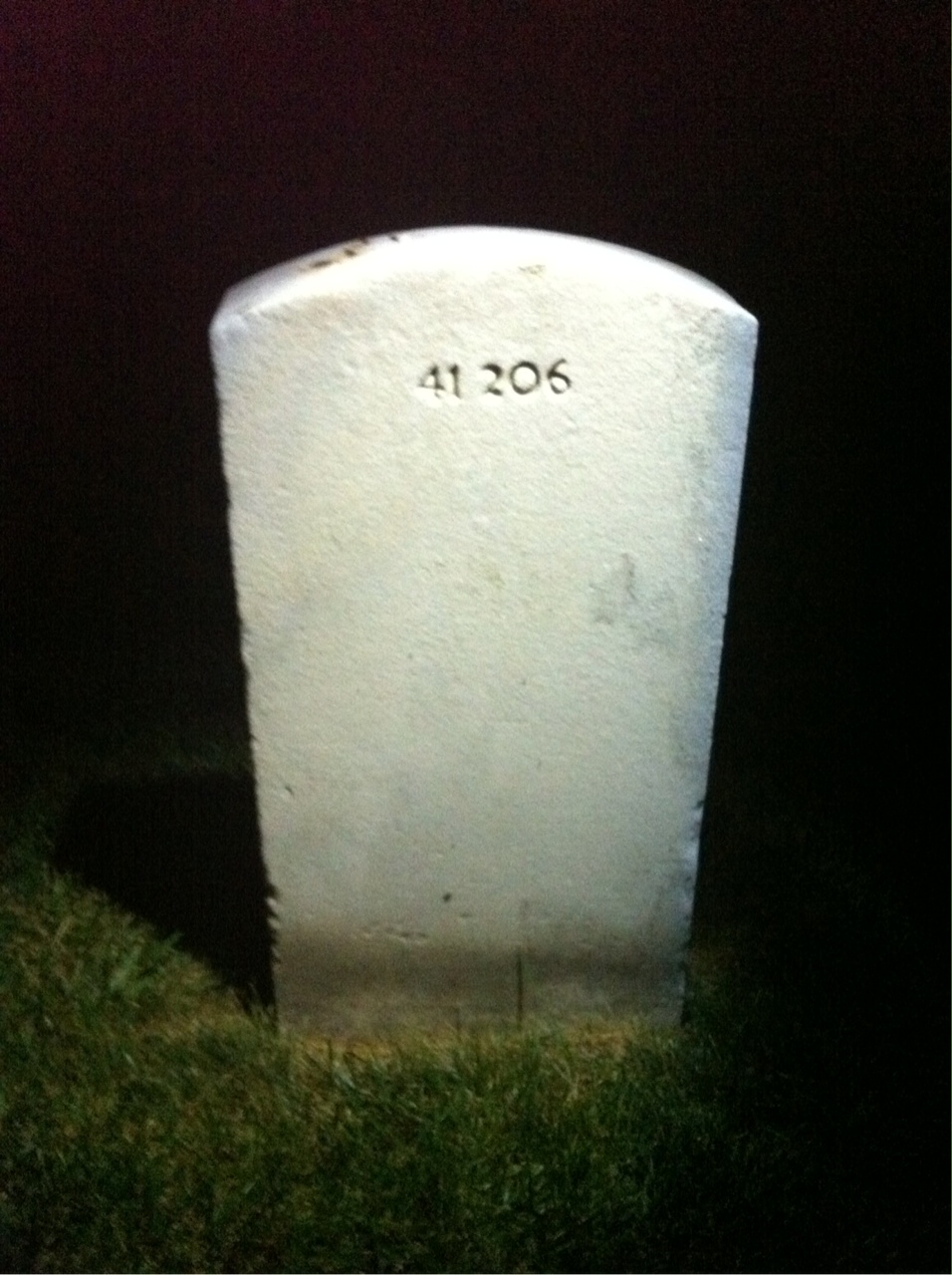 Back of headstone — Charles Bair