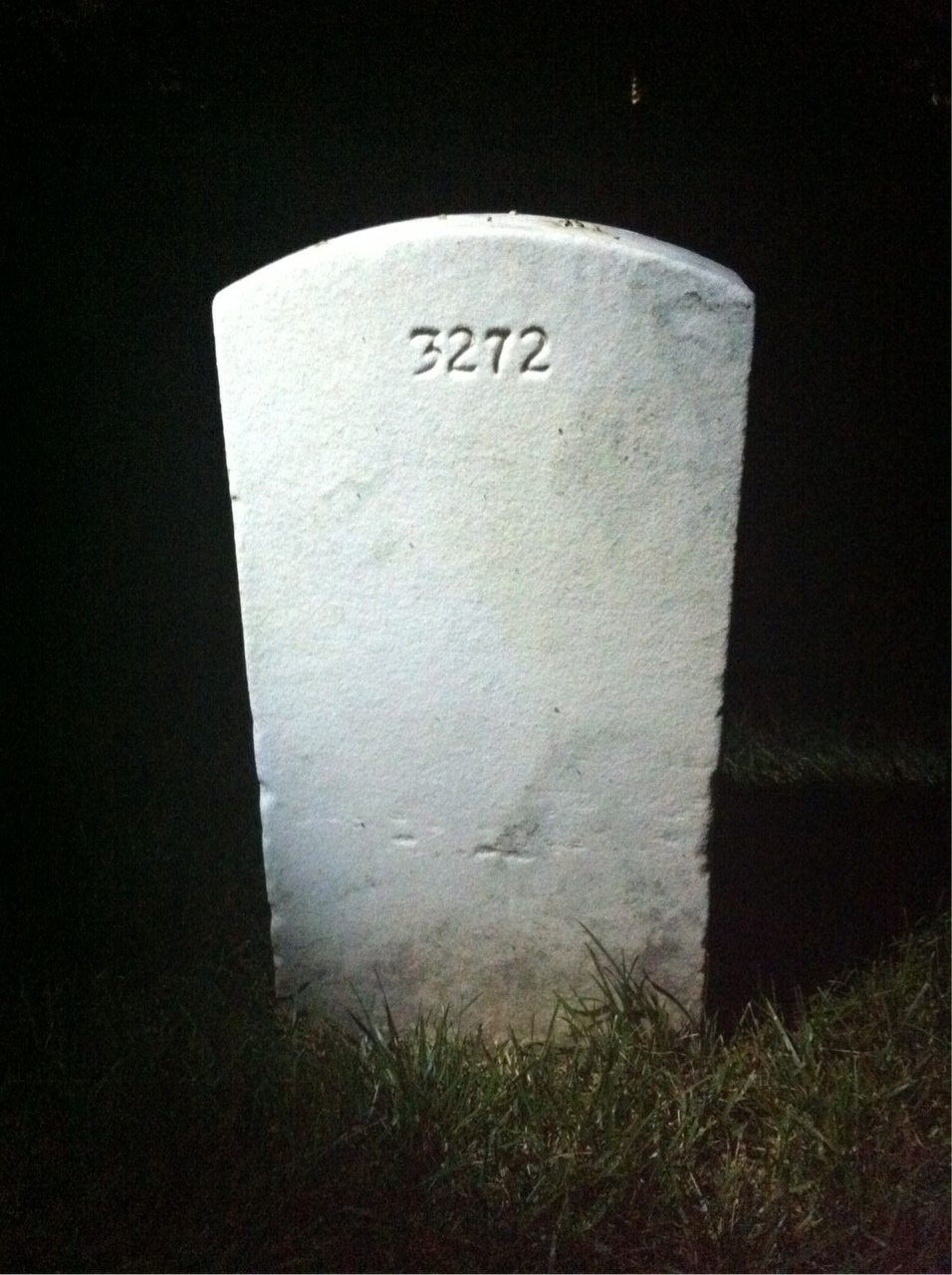 Back of headstone — Camillo Morganti