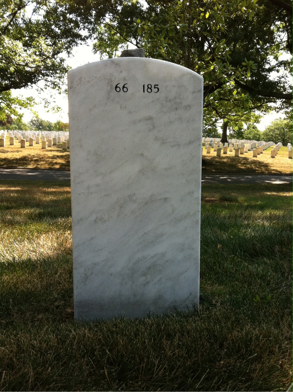 Back of headstone — Brian Mathews