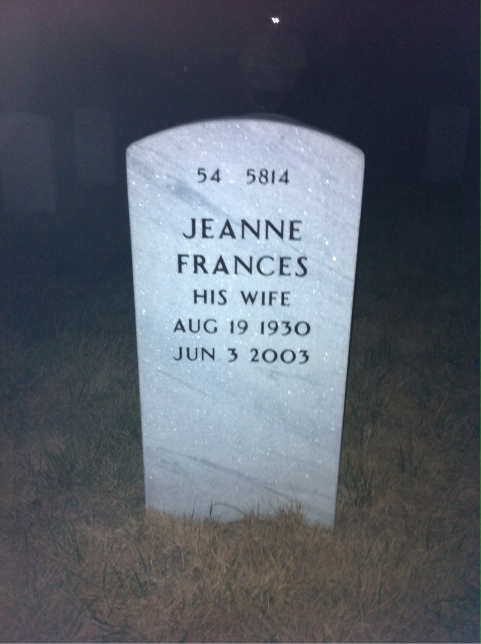 Back of headstone — Neal Gieske