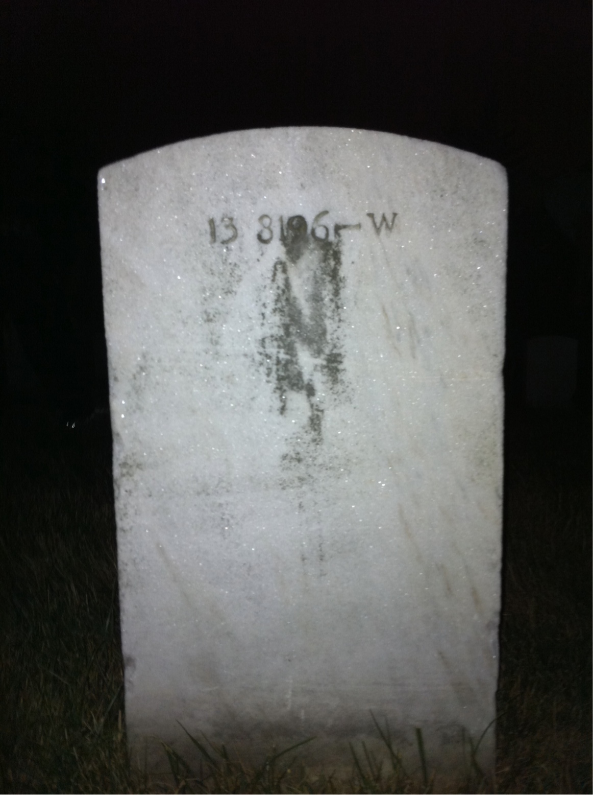 Back of headstone — Harry Alway