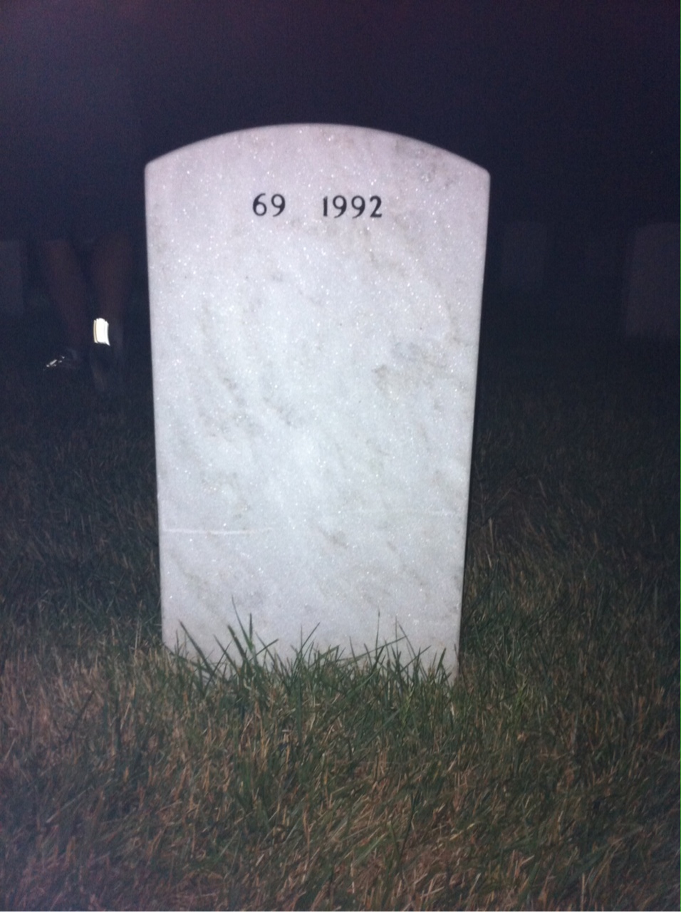 Back of headstone — Robert Biegel