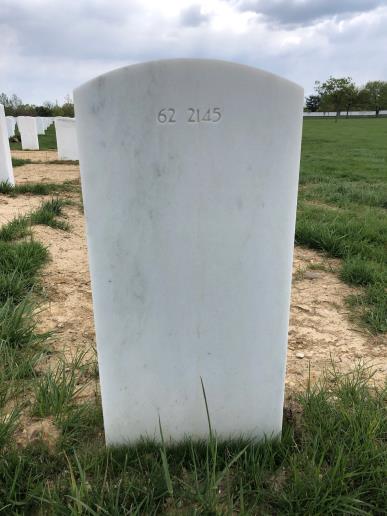 Back of headstone — Jimmie Akridge