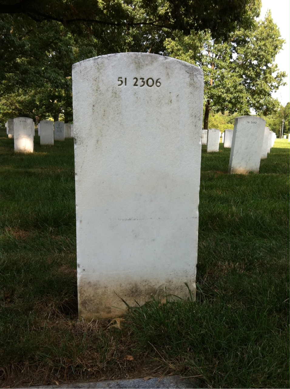 Back of headstone — Thomas Edward Brown