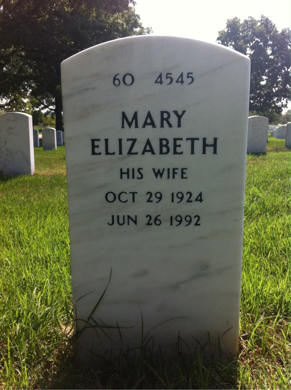 Back of headstone — Robert Batcher