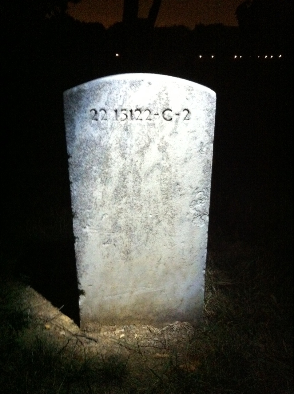 Back of headstone — Dennis Allender