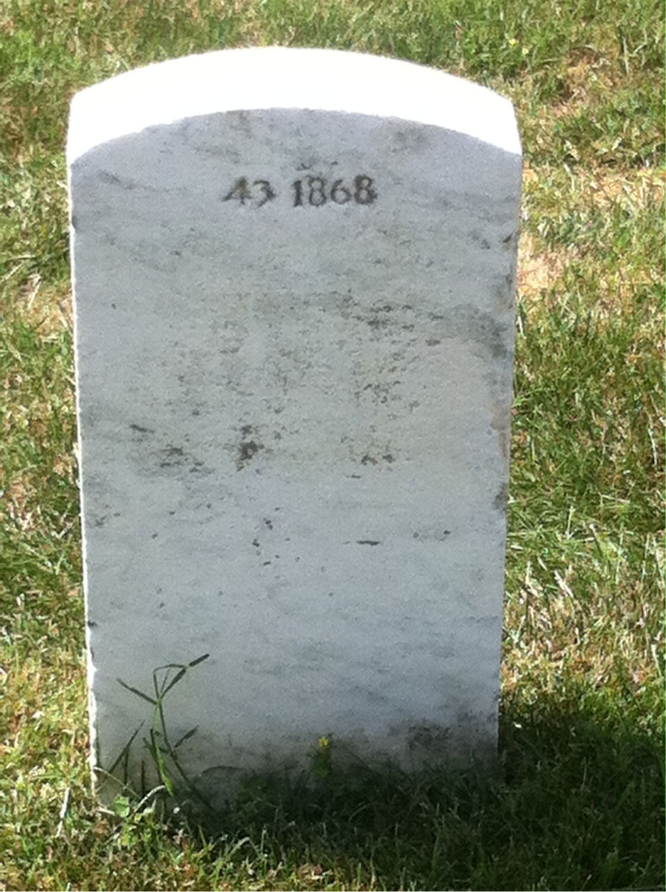 Back of headstone — Patricia Baditoiu