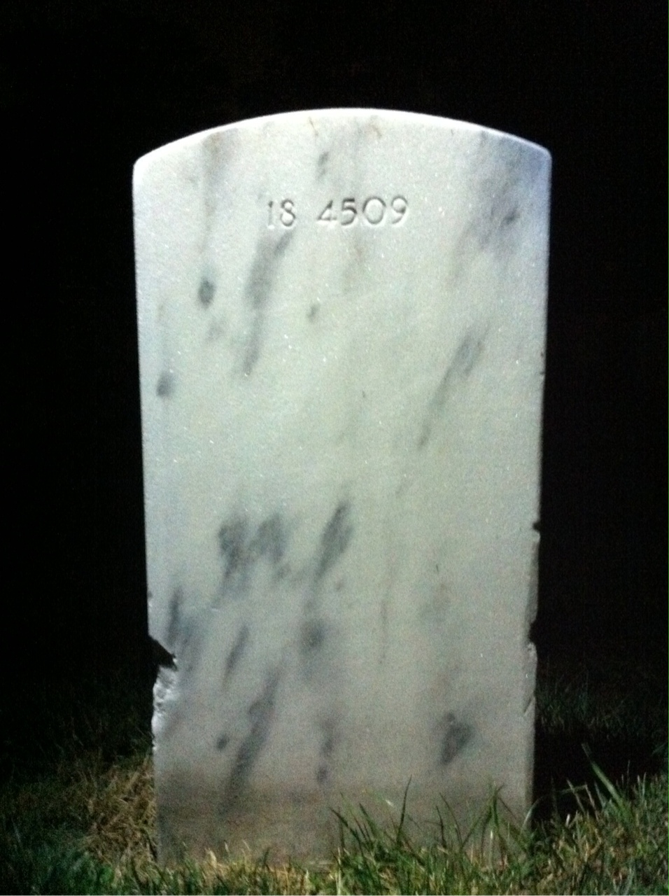 Back of headstone — William Moore