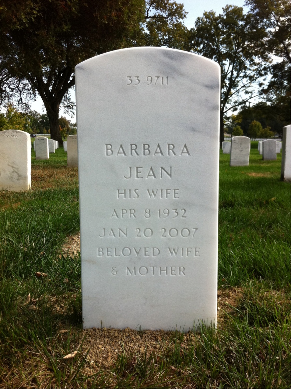 Back of headstone — James Lane