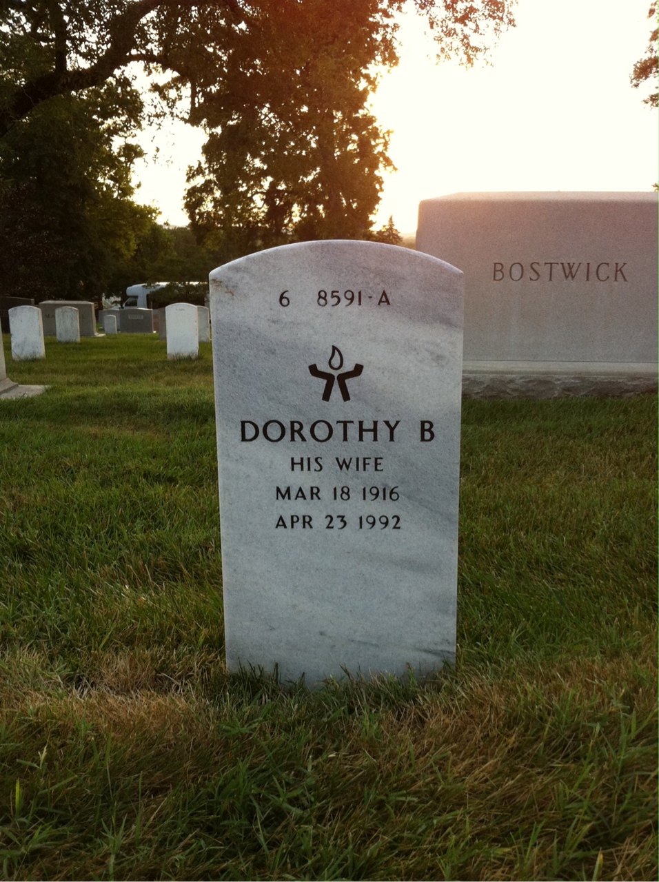 Back of headstone — Harold Youman