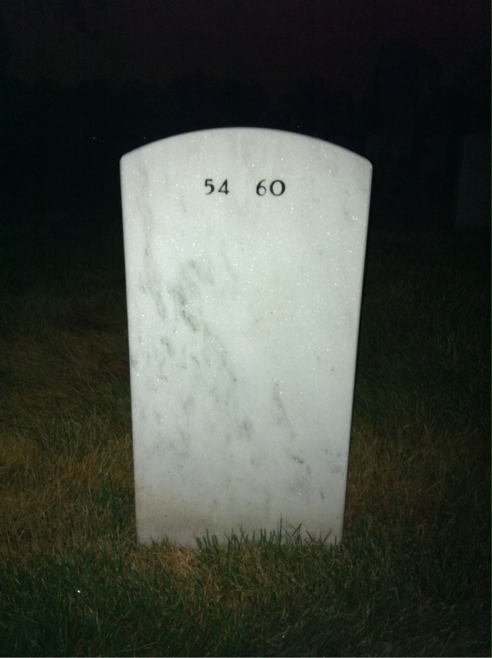Back of headstone — Robert Cosby