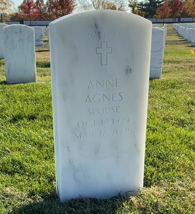 Back of headstone — Nicholas Annase