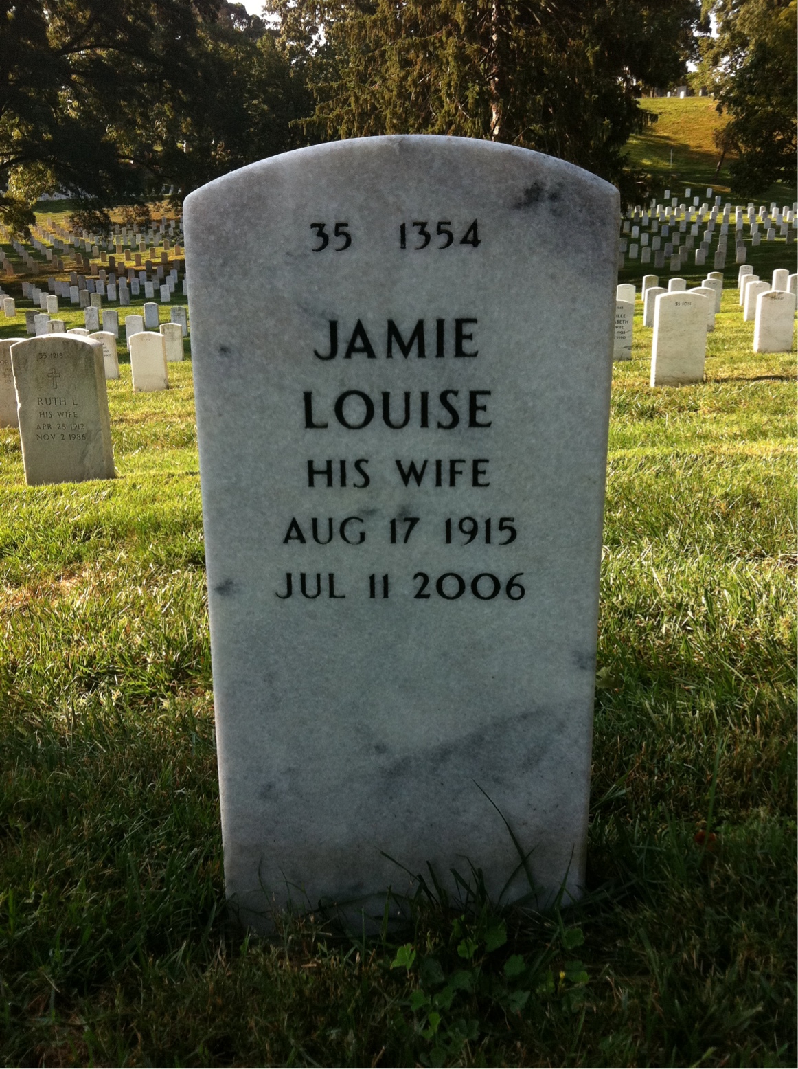 Back of headstone — Chester Steckel