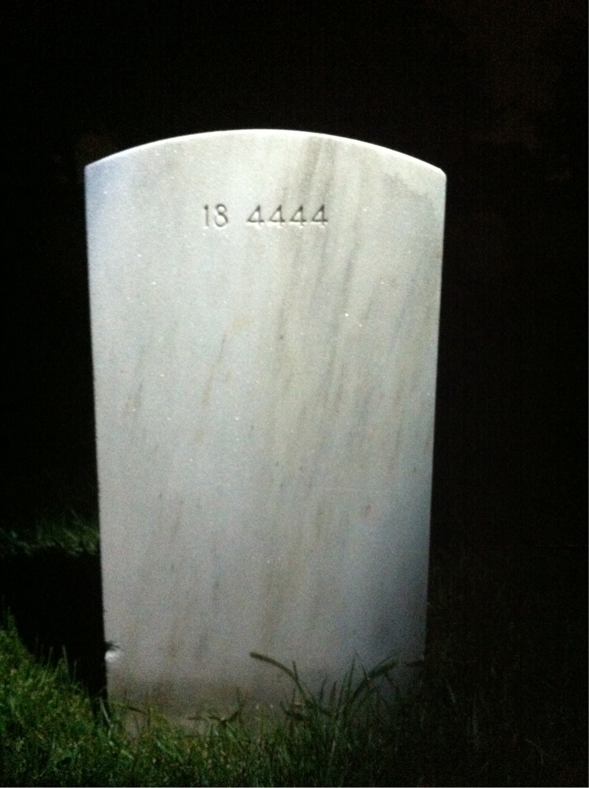 Back of headstone — Wilson Morse