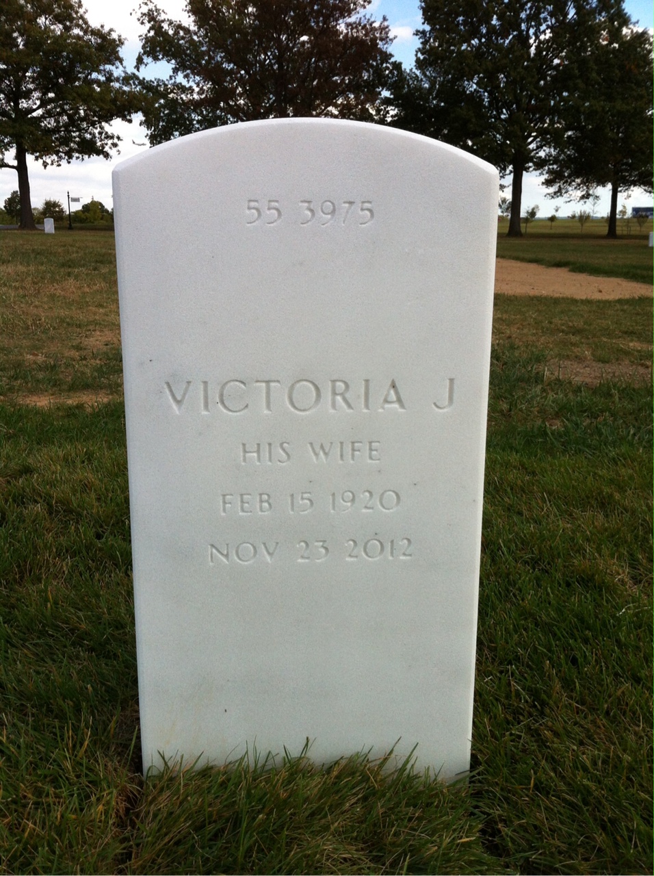 Back of headstone — John Corcoran